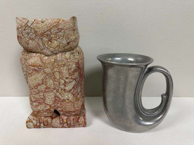 Owl and a Pewter Mug