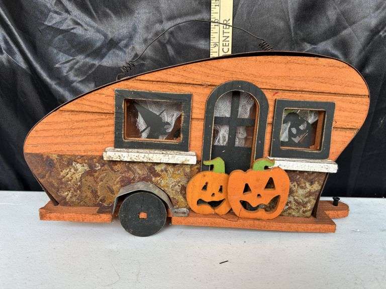 Battery Operated Halloween Camper Decor 15"X4"X9"