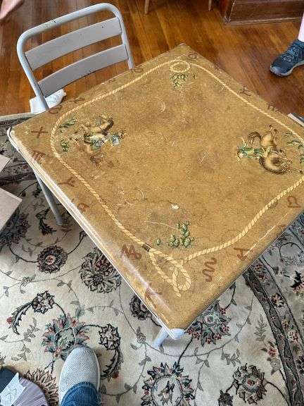 Children’s Cowboy Theme Card Table