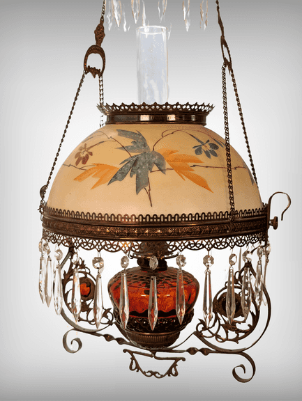 Antique Victorian Hanging Lamp