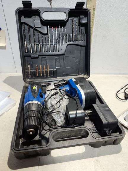 GTV 18V Cordless Drill Has Charger, Battery, & Hard Case