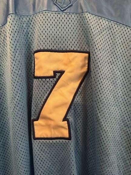 Championship Gold Light Blue #7 Jersey Size L