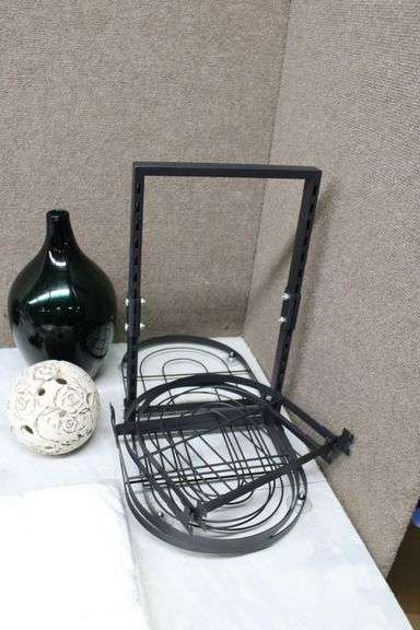 Ceramic Box, Glass Vases, Metal Stand, and More