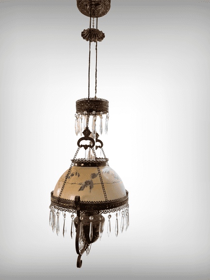 Antique Victorian Hanging Lamp