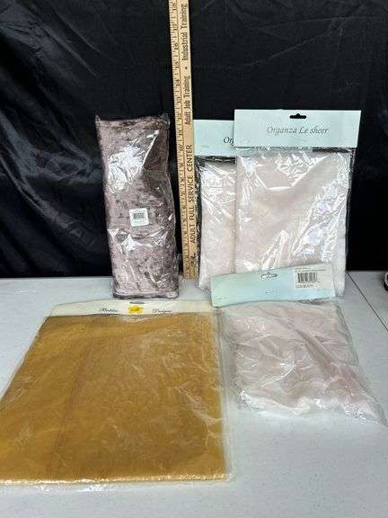 Assorted Sheer Fabric & Velvet Table Runner