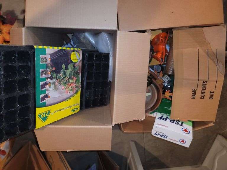 Garden items- 2 boxes