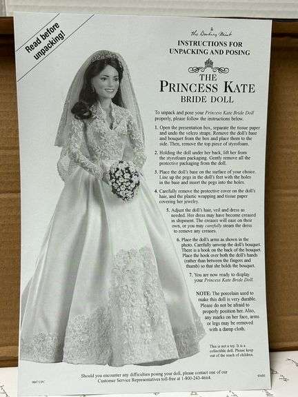 The Princess Kate Bride Doll – Danbury Mint