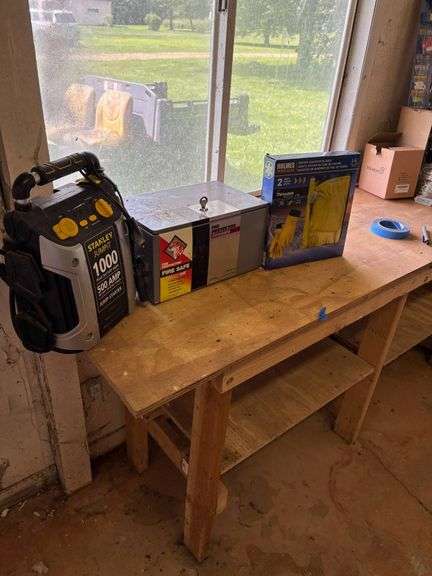 Stanley Jump Starter, Fireproof Safe, and Winter Goatskin Gloves Bundle