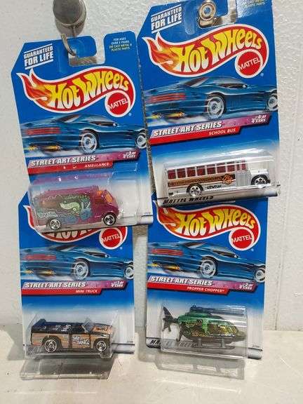 1990s Hot Wheels Street Art Series 1-4 #949, 950, 951, 952
