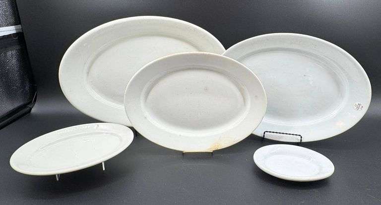 Vintage Ironstone China Platters with Maker’s Marks