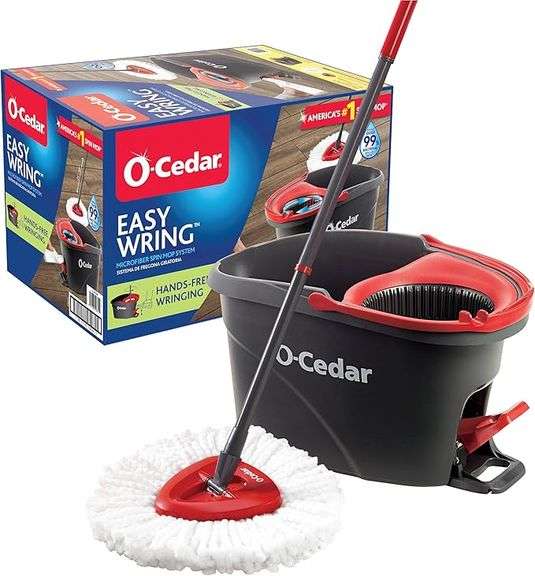 O-Cedar Microfiber Easywring Spin Mop & Bucket System - 1pack - Factory New in sealed box.