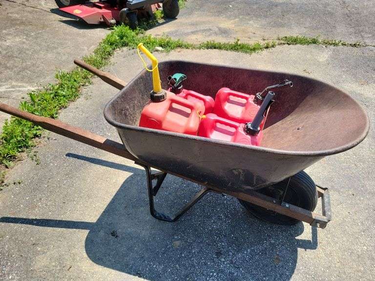 True Temper Wheel Barrow & Gas Cans