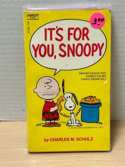 Vintage Peanuts Paperback "It's For You, Snoopy"