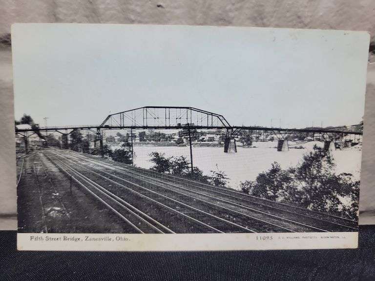 Fifth Street Bridge – Zanesville, Ohio Postcard