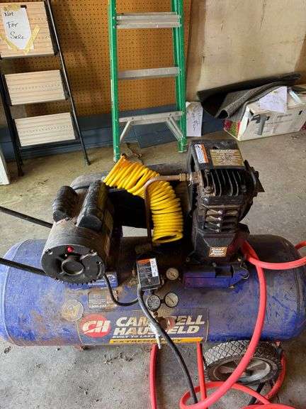 Campbell Hausfeld Electric Air Compressor with Hoses