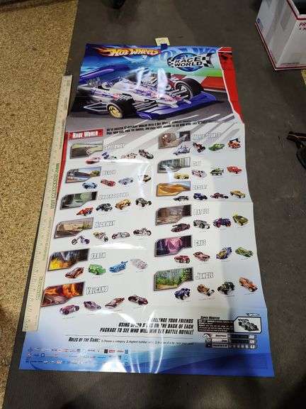 Hot Wheels Race World 2010 Series 2 Sided Poster 48''X24''