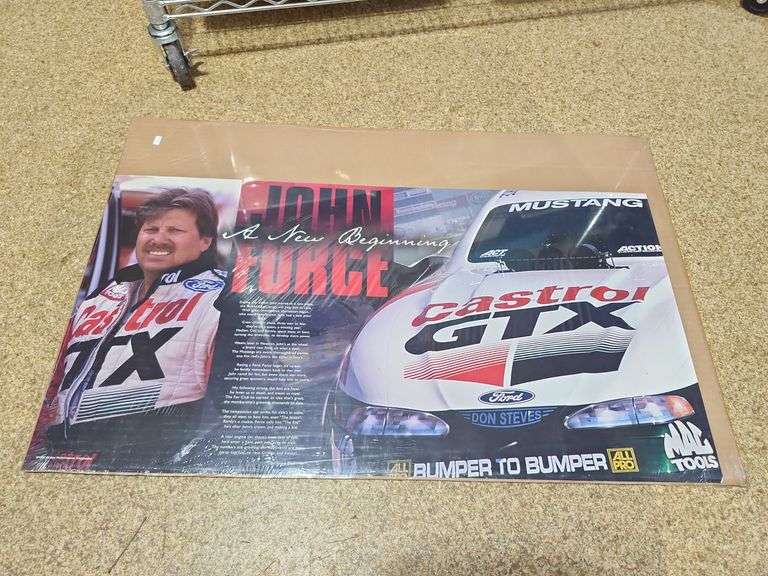 1997 Poster Of A New Beginning John Force 34''X18''