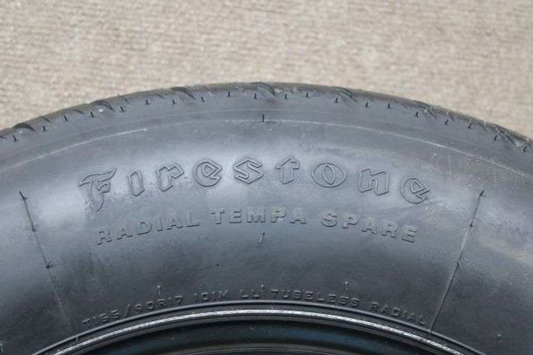 Firestone Radial Tempa Spare Tire with Steel Rim, T155/90R17