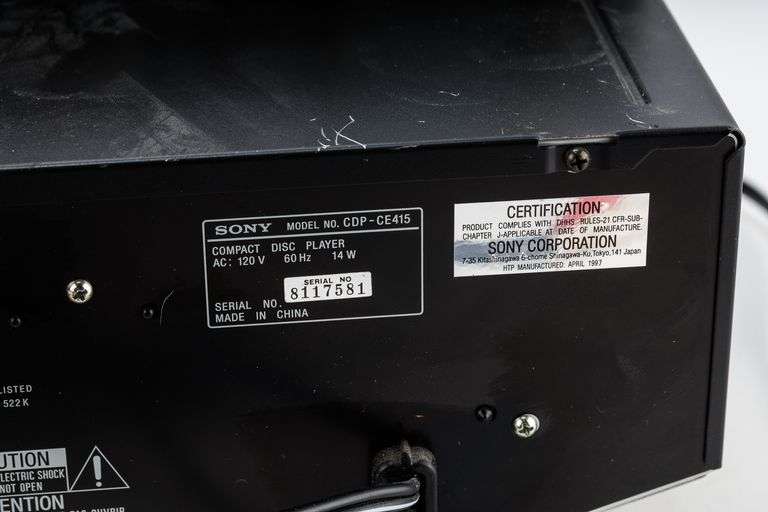 SONY CD Player  and DVD Player/Recorder