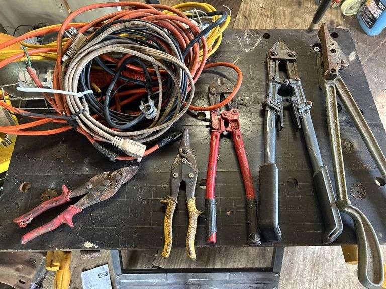 Bolt Cutters, Tin Snips, Band Cutter & Shop Lights