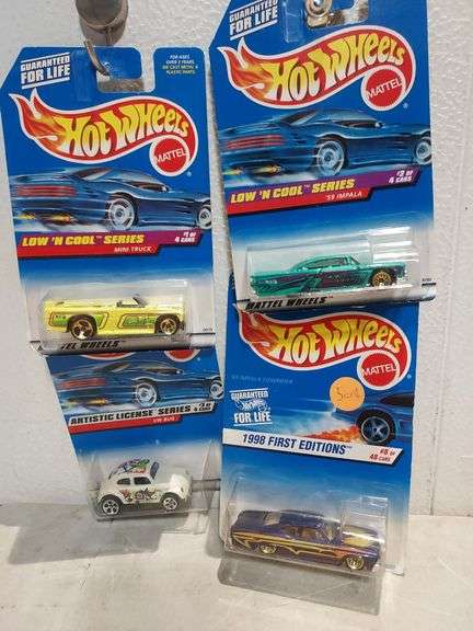 1990s Hot Wheels #697, 698, 731, 635