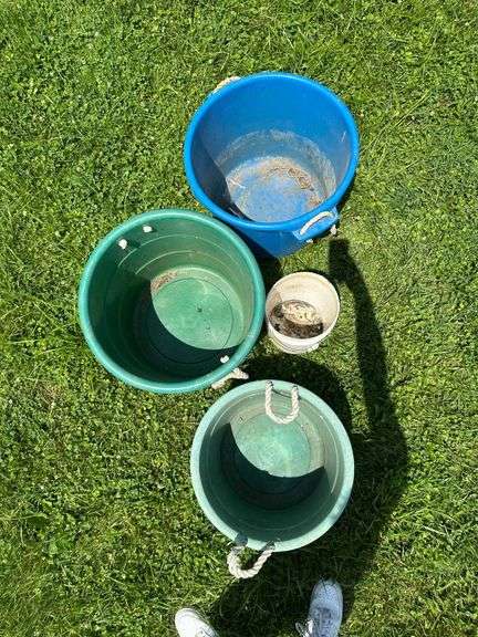 Various Utility Buckets With Handles