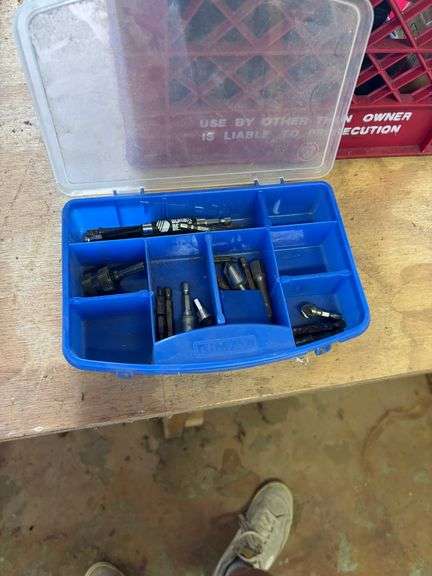 Tool Sets with Drill Bits and Accessories in Cases