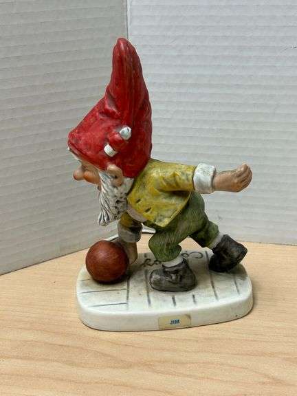 1975 Goebel “Jim” Gnome Figurine – Bowling Co-Boy, W. Germany
