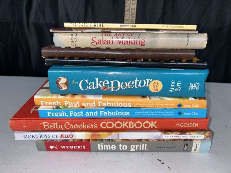 10 Assorted Cookbooks