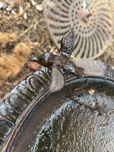 wrought Iron Bird Bath