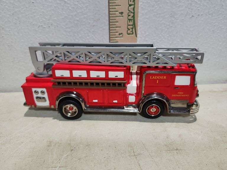 1956 Hook And Ladder Fire Truck 8" By Classic Cars Depart. 56