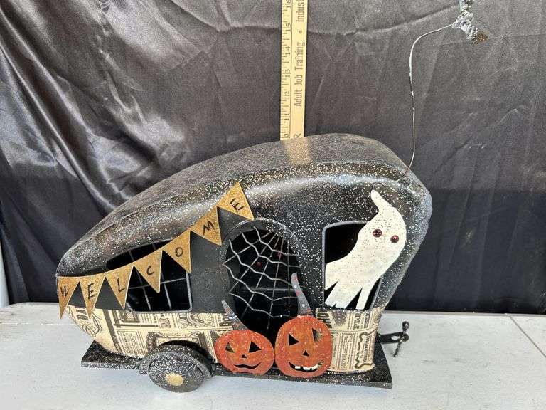 Halloween Metal Camper Decor 4"X7"X10"