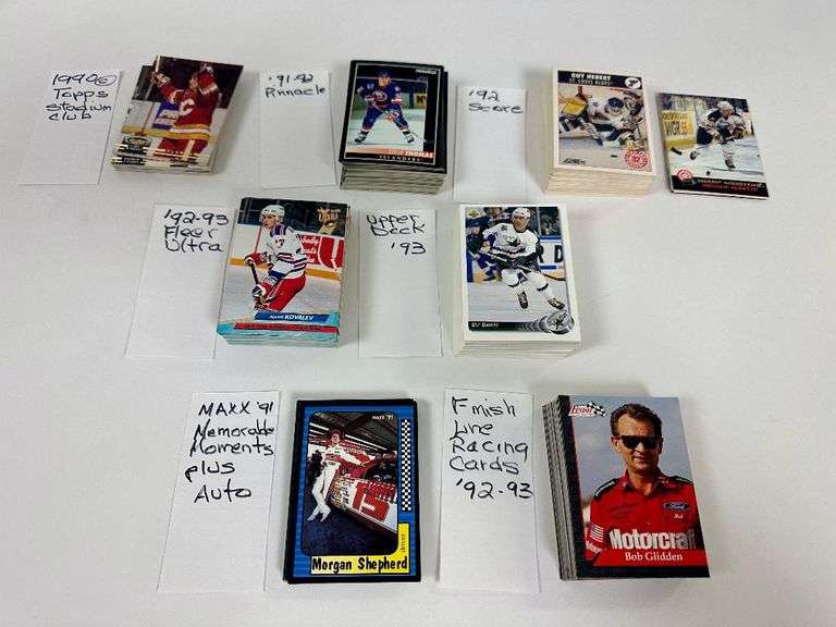 NHL Trading Cards 1990-93 Plus Racing Cards