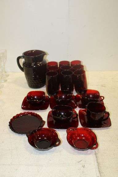 Cranberry Glass Dishware