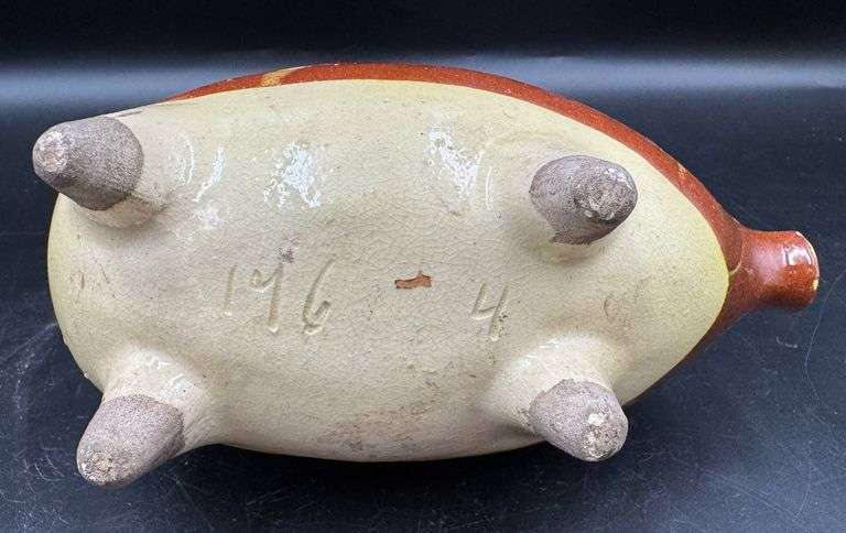 Handmade Earthenware Glazed Ceramic Piggy Bank