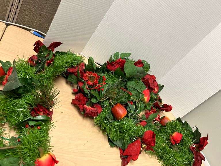 Large Holiday Floral Wreath