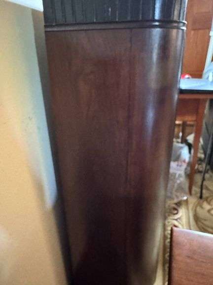Philco Wooden Floor Radio Cabinet with Oval Tuning Dial