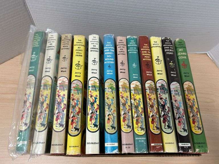 Vintage "The Happy Hollisters" Hardcover Book Lot by Jerry West – 13 Volumes