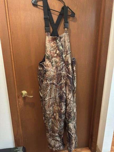 Field & Stream Insulated Camo Bibs Size L LIKE NEW