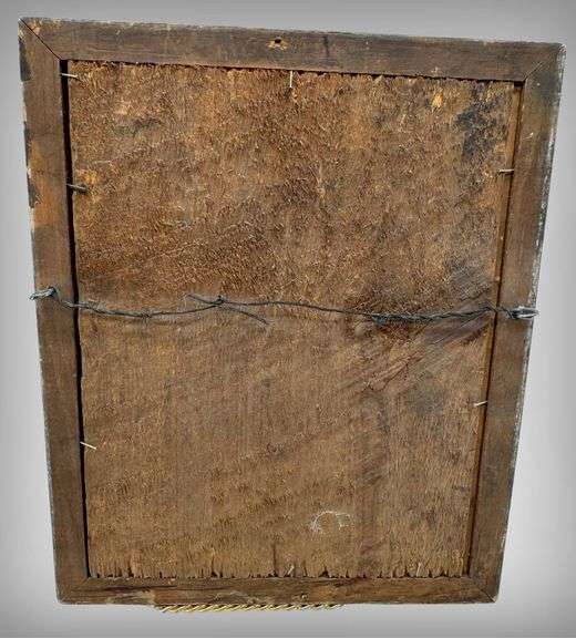 Beautiful Antique Framed 1860-1875 Era Hand-Colored Portrait In Gilded Frame