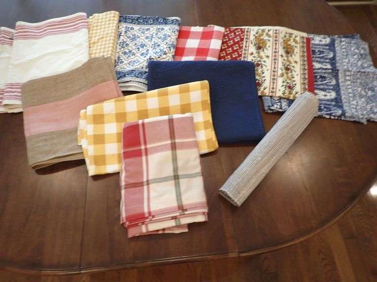 Collection of Name Brand Table clothes & Table Runners