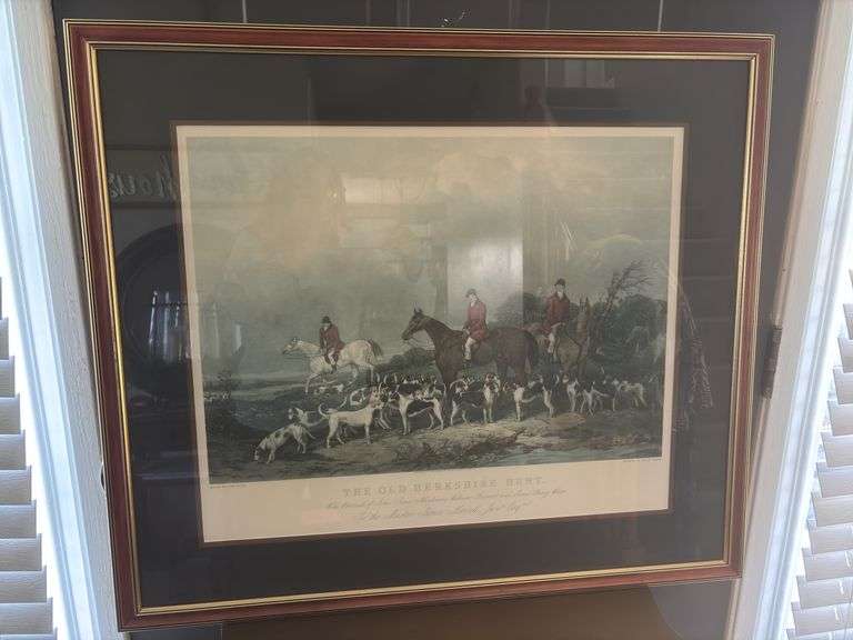 The Old Berkshire Hunt Vintage Framed Art