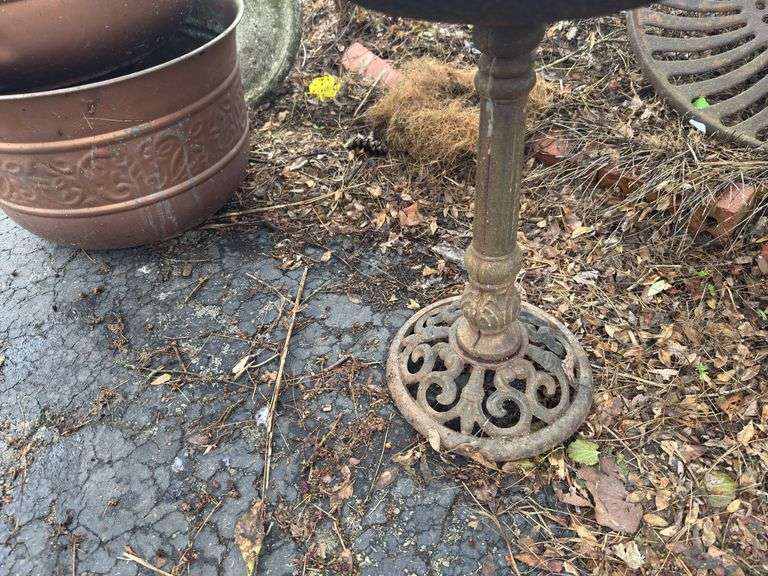 wrought Iron Bird Bath