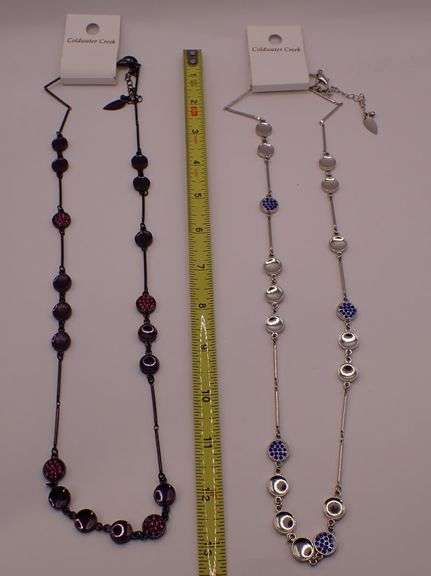 TWO Coldwater Creek 32" Necklaces - New on card