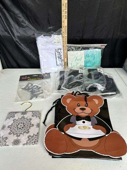 Wedding Gift Bags, Groomsman Socks, Can Koozies, Etc.