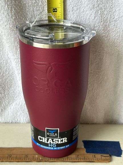 Orca Chaser 27 oz. Stainless Steel U.S.A. Made Tumbler Cup Dark Maroon