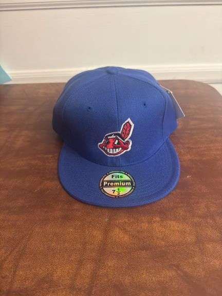 Cleveland Indians SnapBack Hat Size 7 1/2 Blue