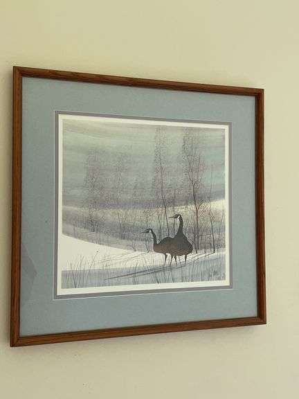 Framed P. Buckley Moss Lithograph