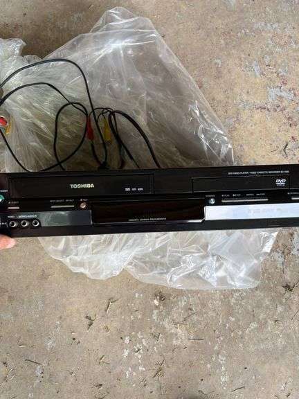 Toshiba DVD-VCR Combo Player With Accessories and JVC Cassette Deck
