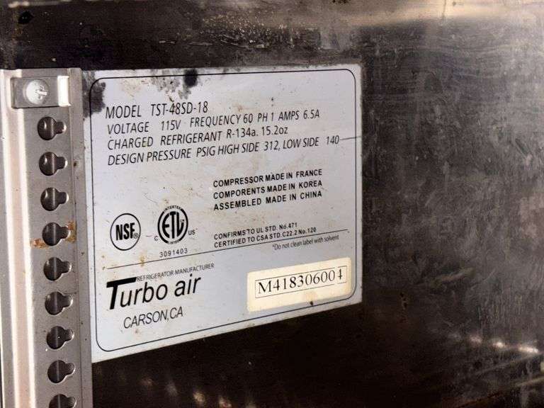 Turbo Air Prep Table